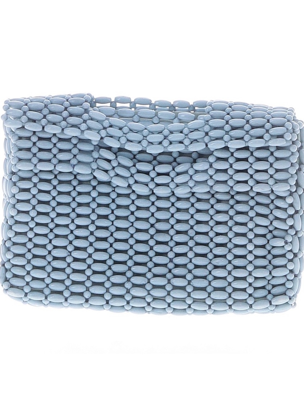 Urban Outfitters Light Blue Beaded Fold-Over Clutch